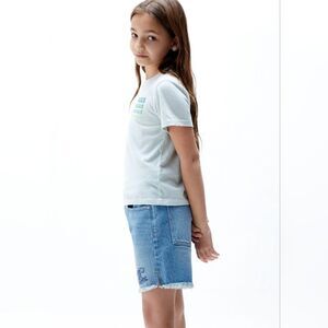 New PacSun Girls Boys Kids Wave Denim Shorts California Jean Florida beach NWT